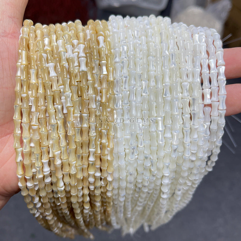 4 * 7Mm natural horseshoe snail bamboo beads loose beads