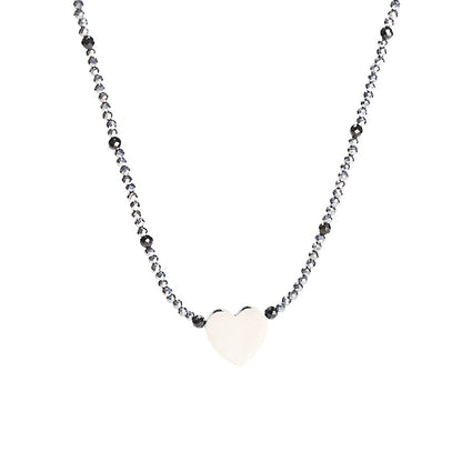 Faceted Natural Terahertz Necklace