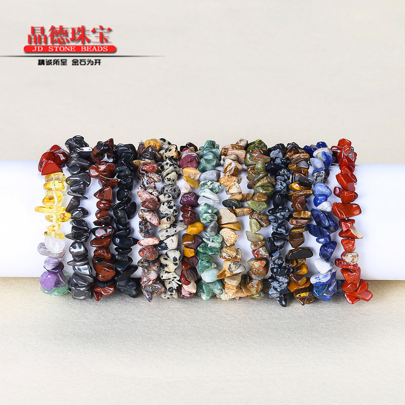 Colorful crystal gravel bracelet elastic