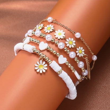 Daisy Bracelet Set 5 Pieces