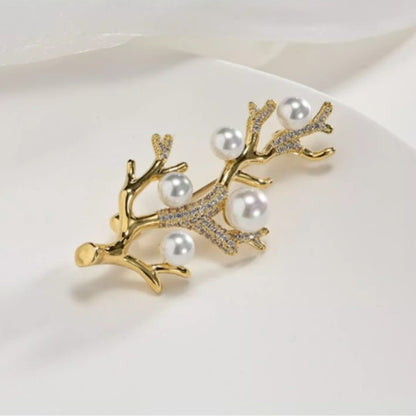 Delicate Fruit Tree Brooch