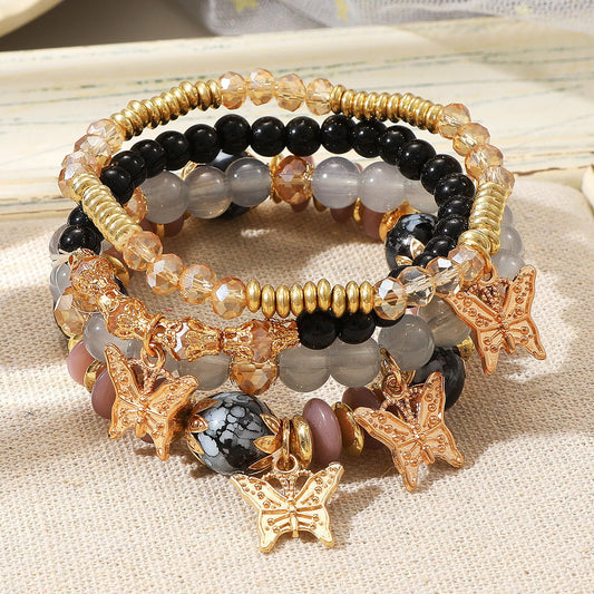 Bracelet set four piece butterfly bracelet wholesale