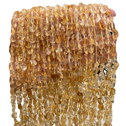 6-8Mm irregular citrine loose beads