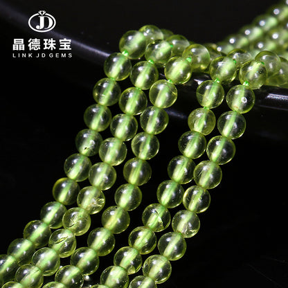 2-4Mm natural olivine loose bead bracelet