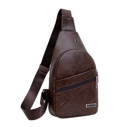 Solid color chest backpack