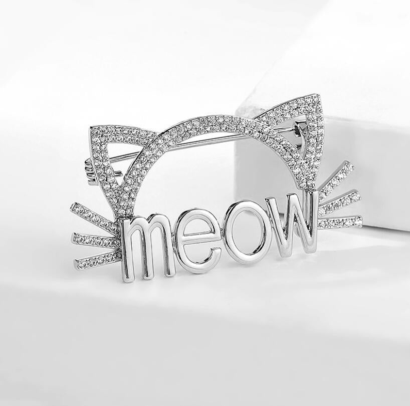 fashion Cute cute kitten brooch