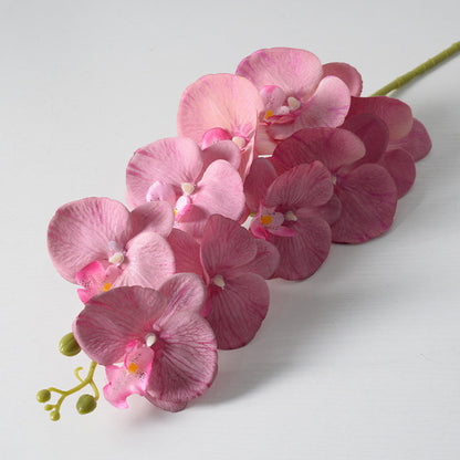 Single 9-head Phalaenopsis artificial flower