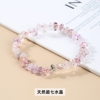 Crystal gravel bracelet