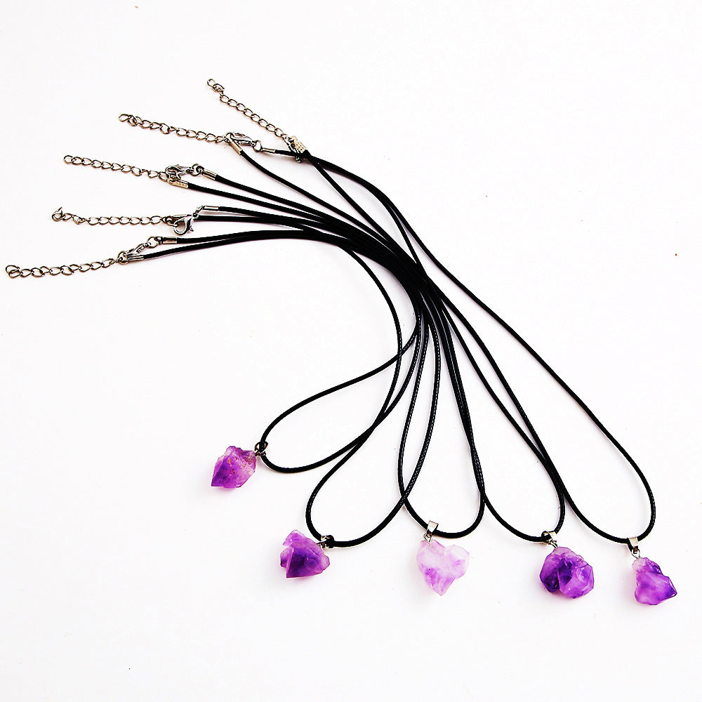 Lavender Amethyst Clavicle Necklace 5-Pack