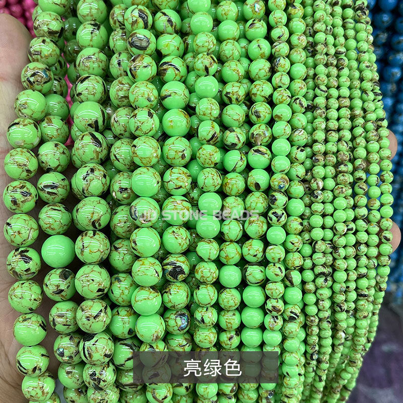 Synthetic shell turquoise loose beads DIY jewelry accessories