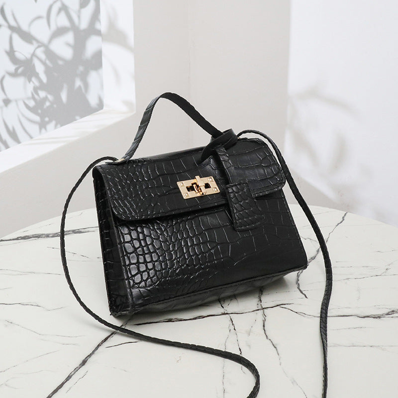 Crocodile pattern small square bag wholesale leisure