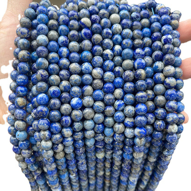 Natural Afghan lapis lazuli round beads loose beads