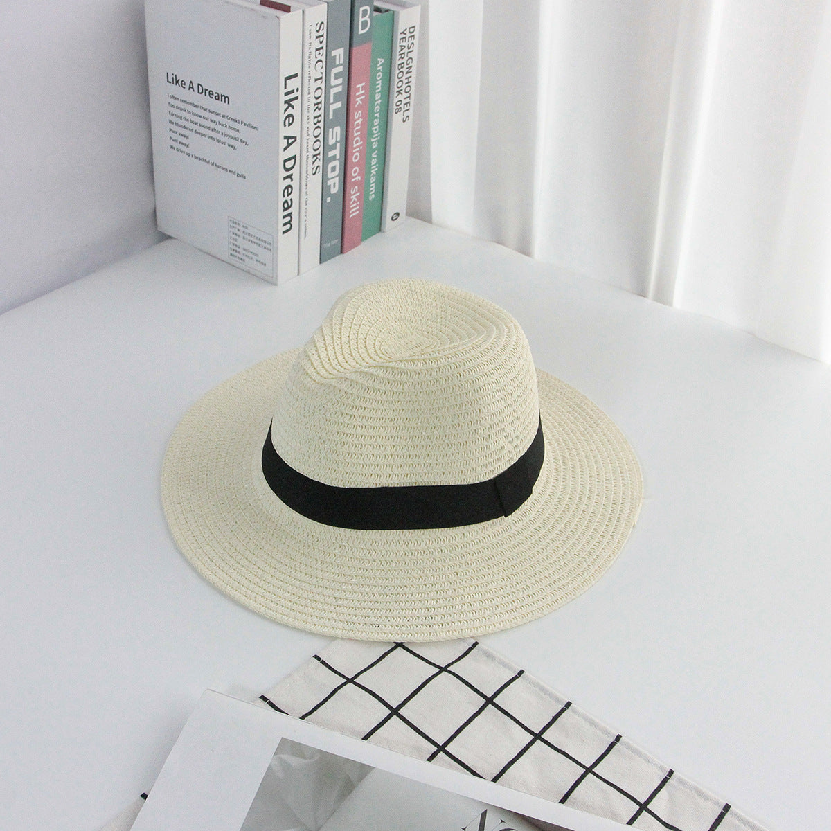 Sombrero Panamá unisex para verano y exteriores, protección solar 