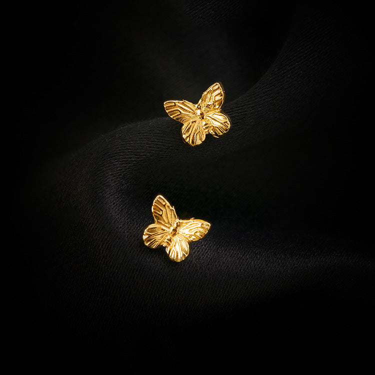 Butterfly stud earrings