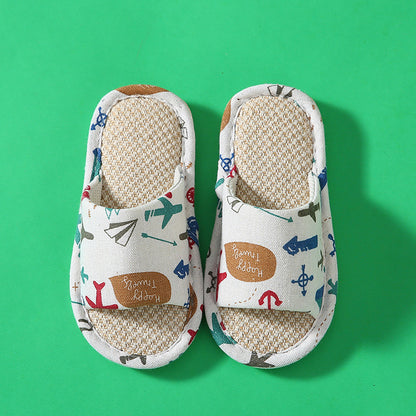 Linen Soft Sole Slippers