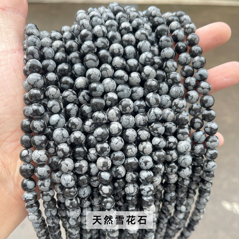 Snowflake stone loose beads DIY bracelet beads