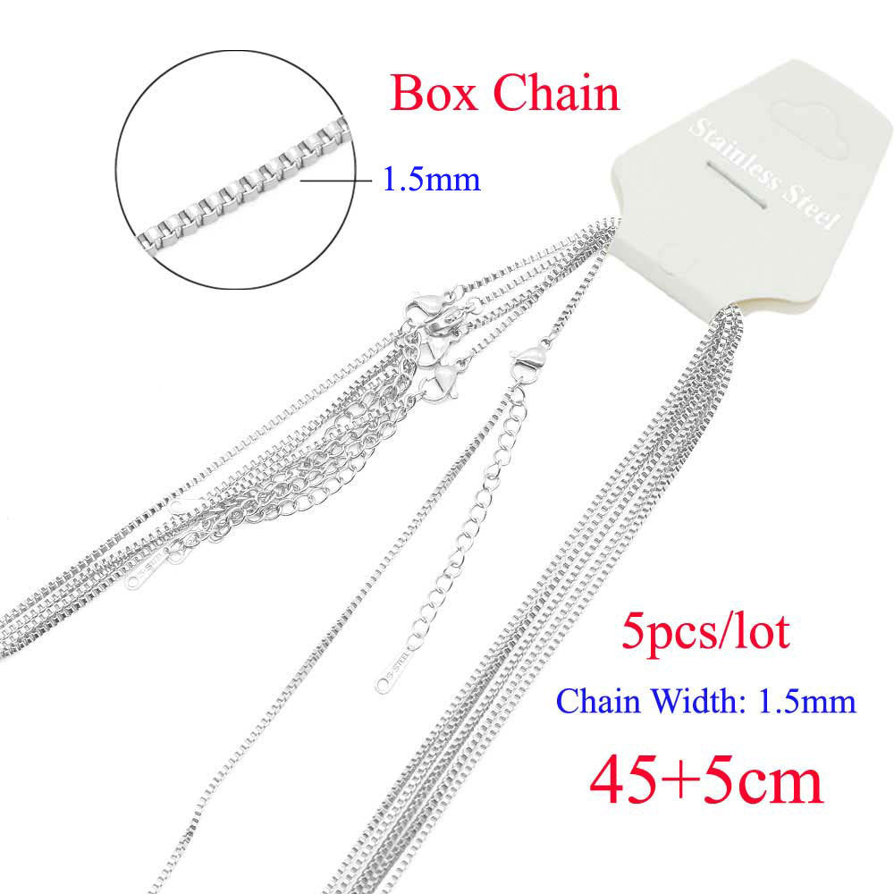 5 pcs/pack cross chain stainless steel DIY