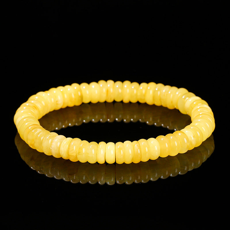 Natural beeswax rough stone septum bracelet.