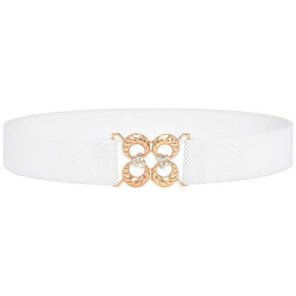 Women's rhinestone elastic waist seal