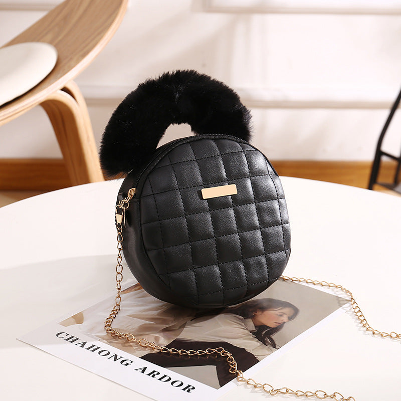 Niche fashion small round bag