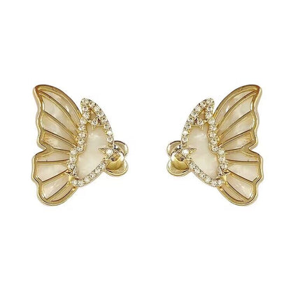 Designer butterfly wing earrings stud earrings