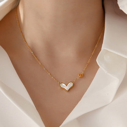 Shell love necklace