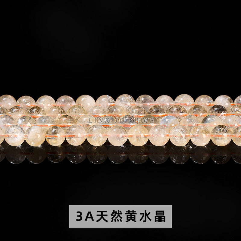 Citrine loose beads DIY jewelry accessories bracelet