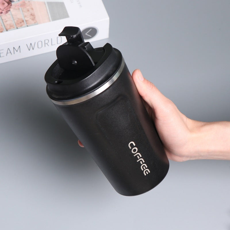 Stainless steel second-generation coffee thermos cup