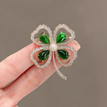 New four-leaf clover brooch