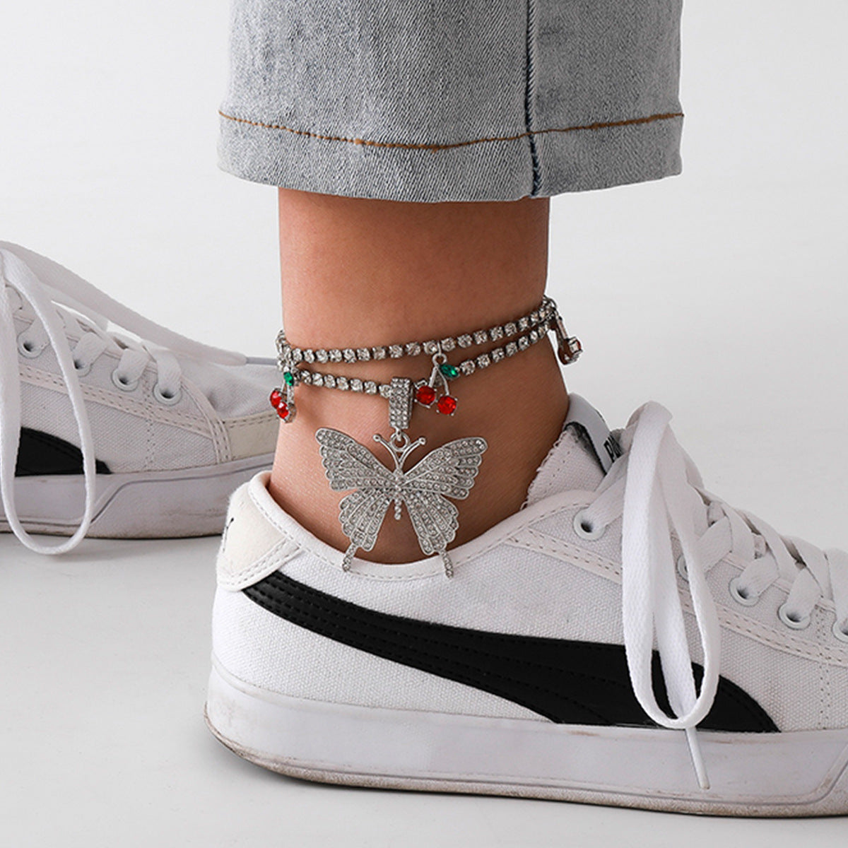 Cuban butterfly anklet