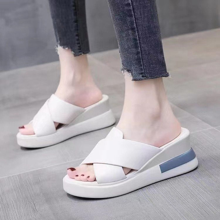 Slippers Large Size High Heel Sandals Women