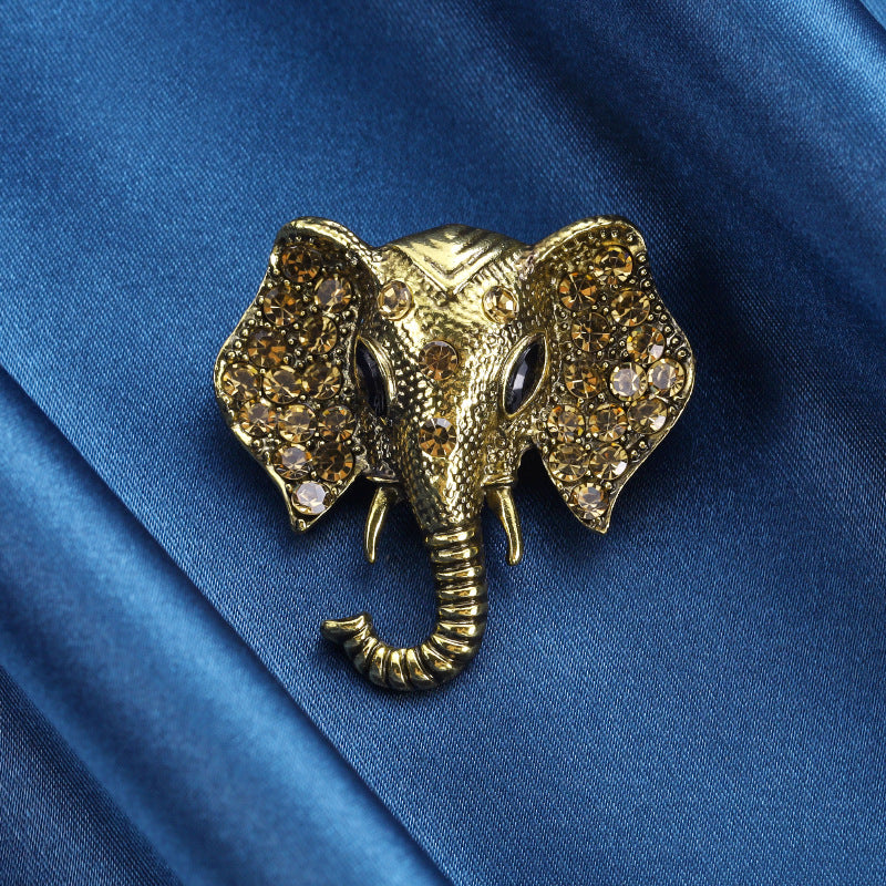 Dripping Elephant Brooch Zinc Alloy