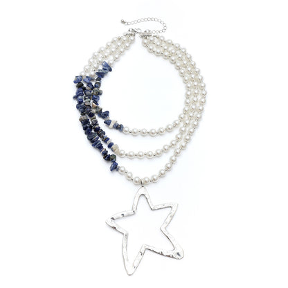 Multi-layer simple star necklace