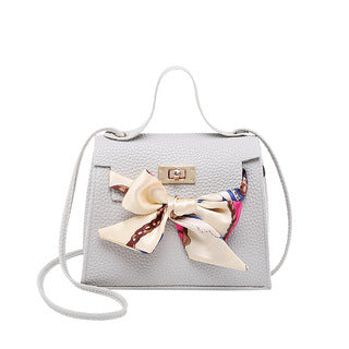 Lychee pattern silk scarf handbag