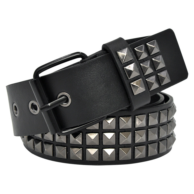 Unisex Punk Belt Cross