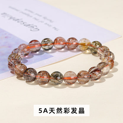 7A Natural Shunfa Color Hair Crystal Bracelet