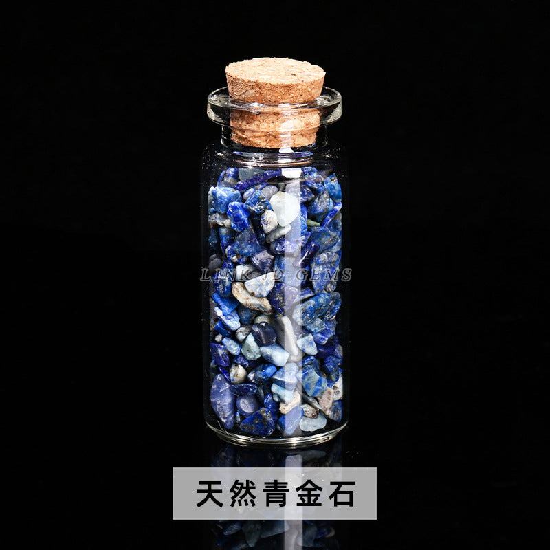 Crystal gravel wishing bottle jade agate gravel