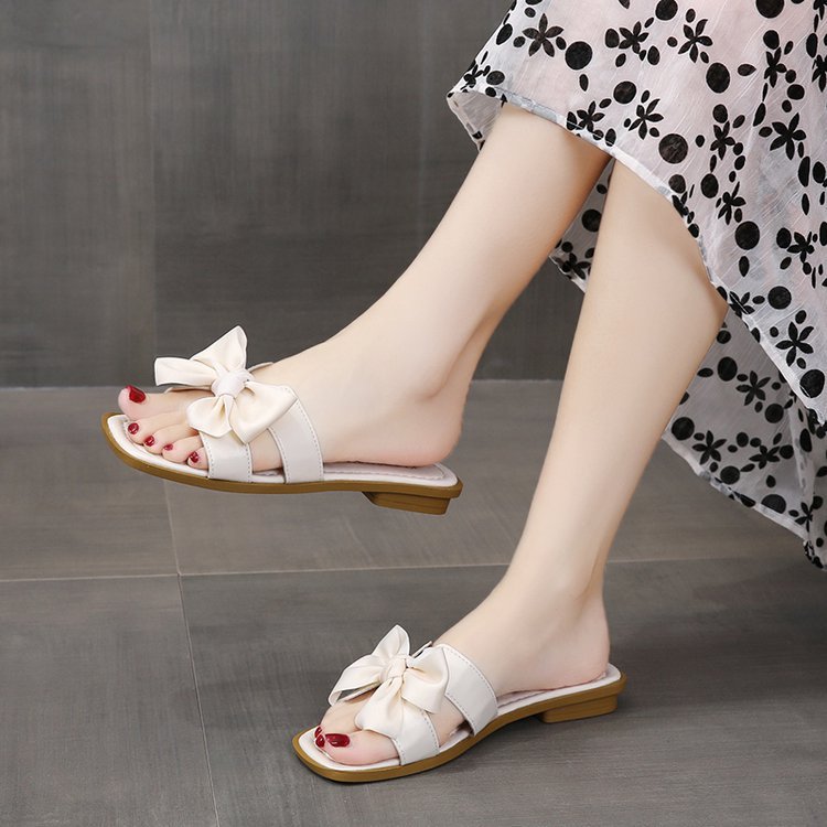 Bow cool slippers women's summer