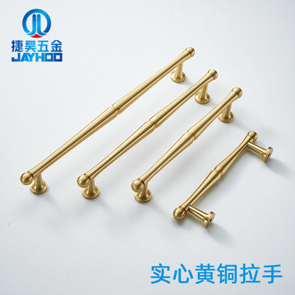 Brass handle for French cabinet door