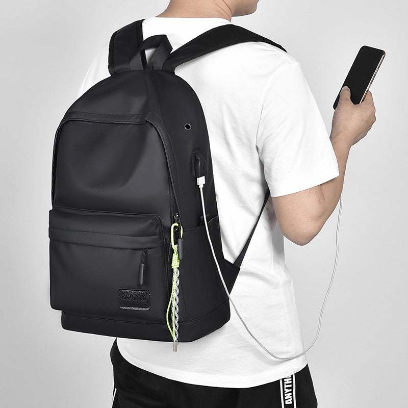 Casual rechargeable backpack men