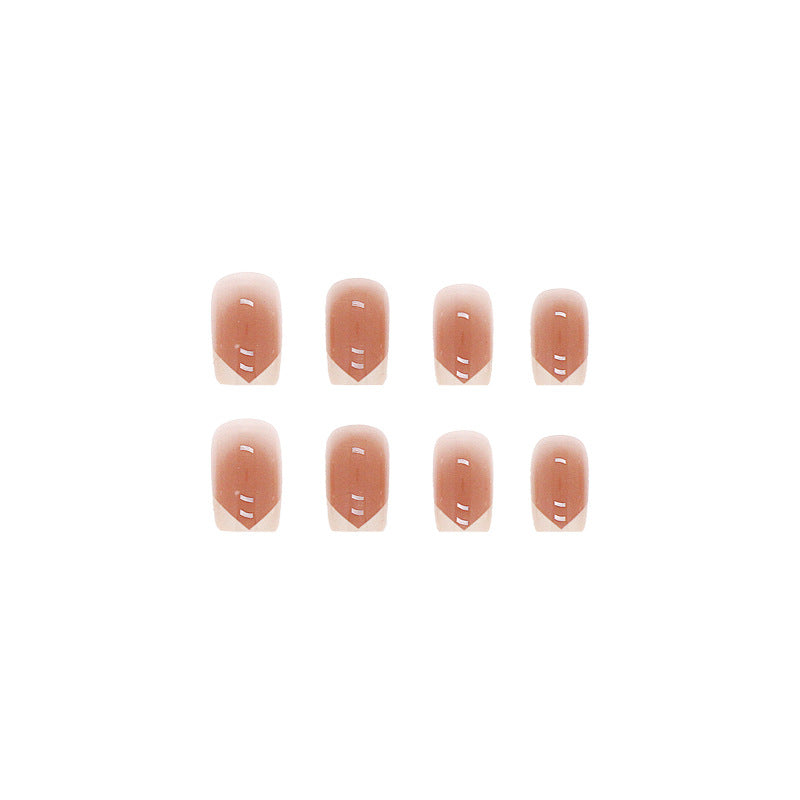 Blush Ombre Ice Pink Short Wearable Nails