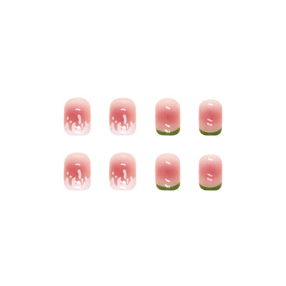 Ice Cream Lemon Short Thin Wearable Nail