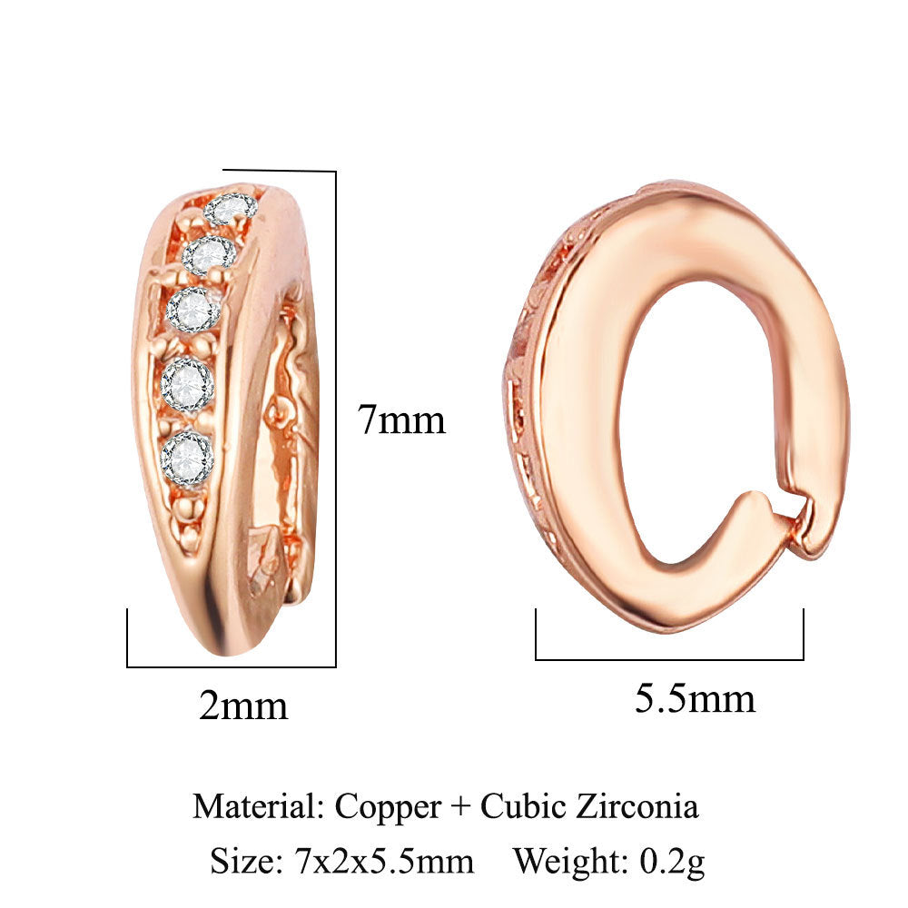 Copper zircon melon seed buckle pendant universal buckle