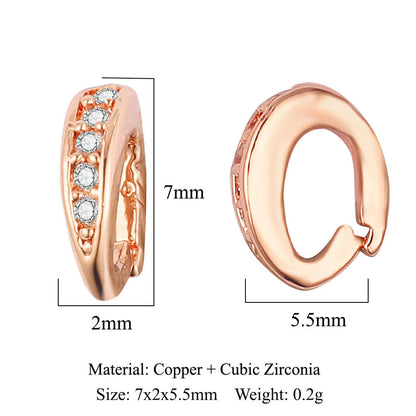 Copper zircon melon seed buckle pendant universal buckle