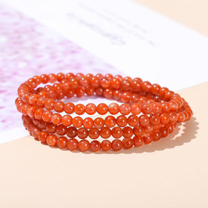 Nanhong Piaohua agate multi-circle bracelet