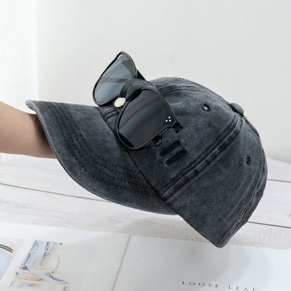 Gorra de béisbol con gafas de sol estilo piloto con orejas de gato 