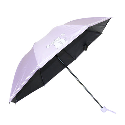 Cat Design 3-Fold Umbrella UV Protection Umbrella