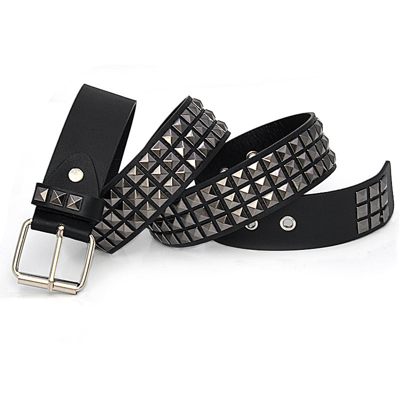 Unisex Punk Belt Cross