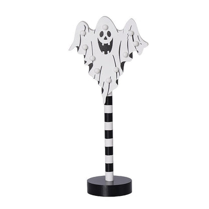 Halloween ghost festival wooden decoration arrangement night light