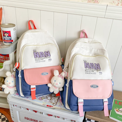 Mochila escolar con letras personalizadas para ordenador de estudiante 